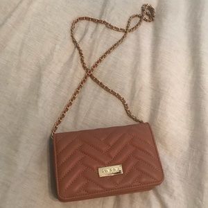 Bebe crossbody purse-blush pink